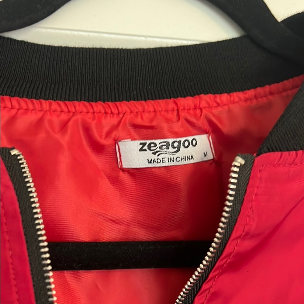 Women’s Light Bomber Jacket In Red - image 2